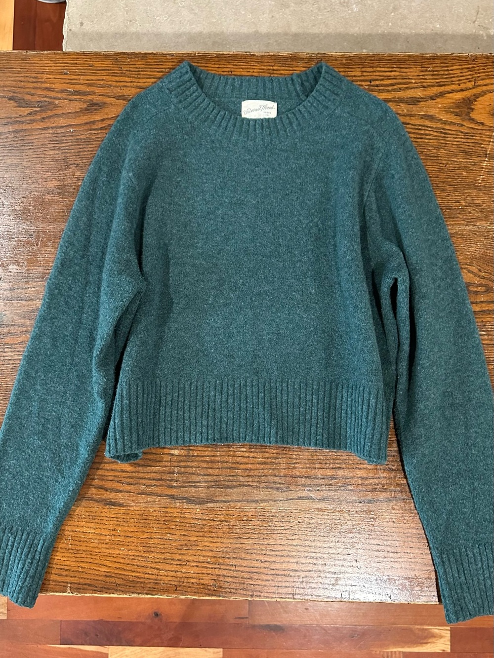 Universal Thread Women’s Teal Crewneck Sweater, Size L